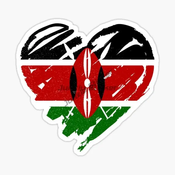 Kenya Flag Map Sticker Bumper  - Laptop Accessories Kenya review and price