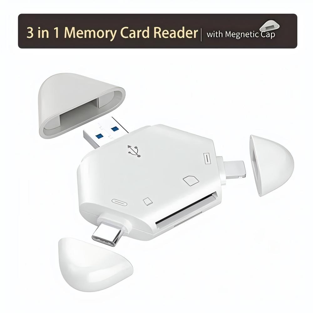 3 In 1 Memory Card Reader With - Laptop Ergonomic Accessories review and price
