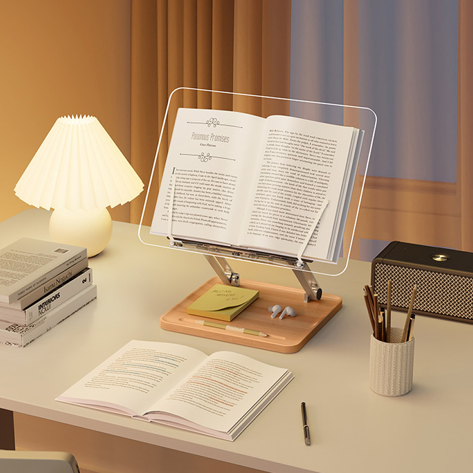 Wooden Reading Stand with Ligh - Laptop Extra Accessories review and price