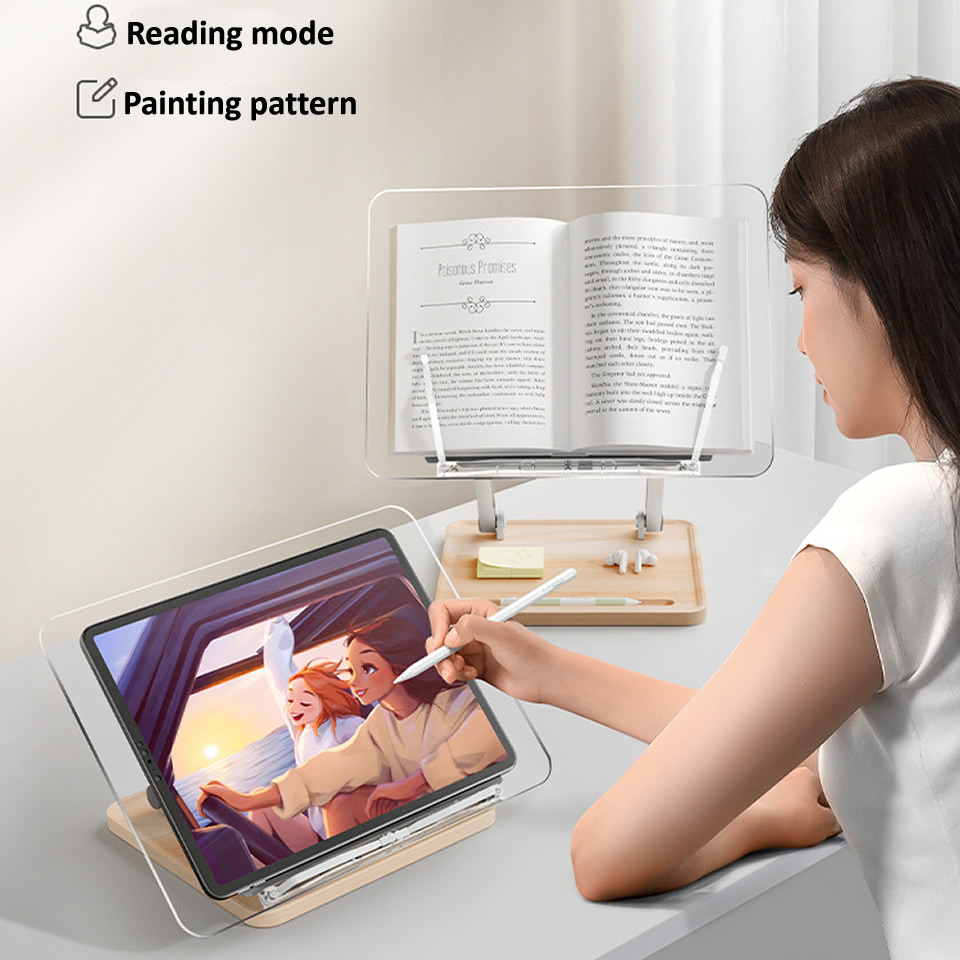 Wooden Reading Stand with Ligh - Laptop Extra Accessories review and price