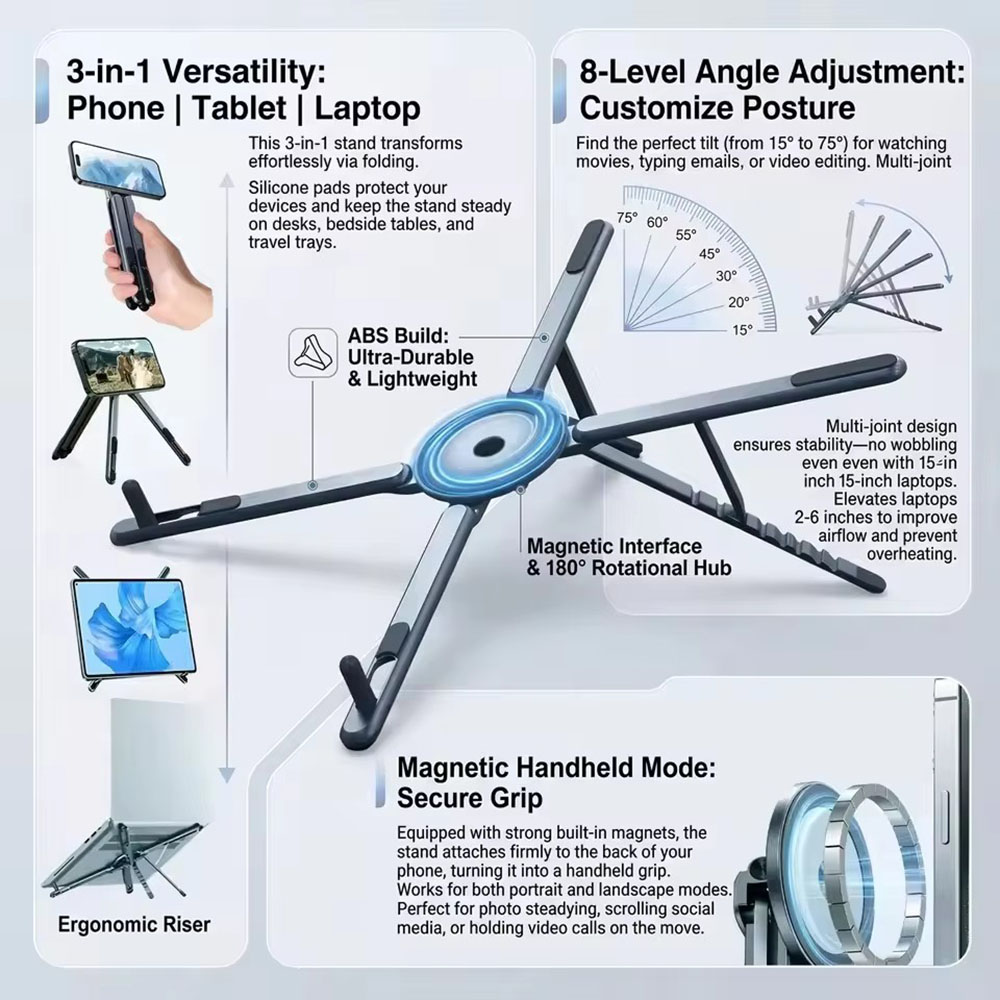 Portable Magnetic Phone Holder - Laptop Extra Accessories review and price