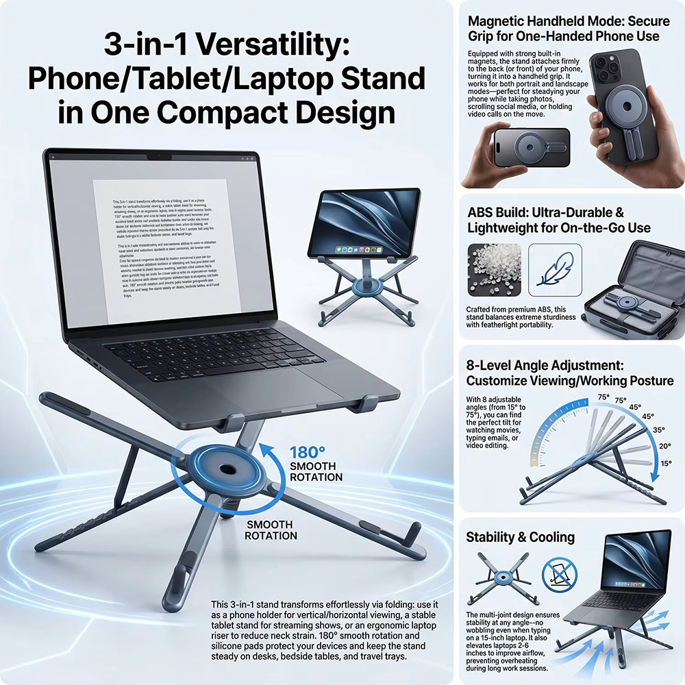Portable Magnetic Phone Holder - Laptop Extra Accessories review and price